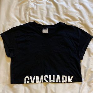 Women’s Gymshark Fraction Crop Top - size small / black